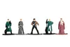 Five miniature figures of characters are displayed in a line against a white background. Produktbild-Vorschau