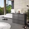 Comodà grigio antracite con 6 cassetti – Credenza moderna Anteprima dell’immagine prodotto 4