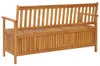 vidaXL Gartenbank mit Stauraum 148 cm Massivholz Akazie Produktbild-Vorschau 3