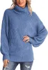 Damen Chunky Cable Strick Rollkragenpullover - Weicher, Produktbild-Vorschau 5