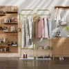 A well-organized room with clothing racks, shelves, and a cabinet. Produktbild-Vorschau