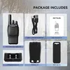 A collage showing the contents of a package for Retevis H777 walkie-talkies. Produktbild-Vorschau
