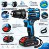 AJIEQAQ Trapano Avvitatore a Batteria 21V MAX, 45 Nm, 18+1, Anteprima dell’immagine prodotto 7