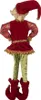 Clayre & Eef Décoration Elfe 10x6x46 cm Rouge Synthétique Voir les images du produit 2