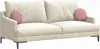 vidaXL Sitzkissen 2 stk. Samt Rosa Ø30 x 13 cm Produktbild-Vorschau 3