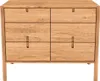 Kommode 97 cm breit, Eiche massiv geölt, PORI-165 Produktbild-Vorschau 3