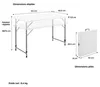 Tavolo da picnic, dimensioni 122 x 61 x 74 cm Anteprima dell’immagine prodotto 8