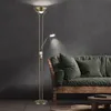 LED Stehleuchte, Glas, messingfarben, dimmbar, H 180 cm Produktbild-Vorschau 5