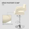 HOMCOM Tabouret de bar pivotant à 360°, chaise de bar Voir les images du produit 4