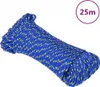 vidaXL Bootsseil Blau 5 mm 25 m Polypropylen Produktbild-Vorschau 6