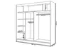 Kleiderschrank Lili mit Lamellen 200 cm inklusive 2 Produktbild-Vorschau 4