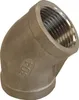 V2A Winkel 45°, IG-IG (kurz) 3/8" Produktbild-Vorschau 1