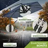 tillvex® Obdĺžnikový hliníkový slnečník Ø 330 cm námornícka Náhľad obrázku produktu 7