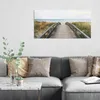 DEQORI Hybrid Leinwand Bild 100x50 cm 'Steg ins Blaue' Produktbild-Vorschau 3