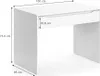 Písací stôl Vicco Ruben biely 100 x 65 cm, Model 34594 Náhľad obrázku produktu 3