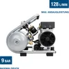 A silver and black air compressor is shown against a white background. Produktbild-Vorschau