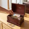 HMF Spardose aus Holz, kleine Schatztruhe mit dekorativem Produktbild-Vorschau 8
