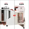 A split image comparing a metal dental sandblaster (left) with a plastic one (right). Anteprima dell’immagine prodotto