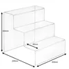 Dekotreppe 3-Stufig (200x200x200mm) aus glasklarem Produktbild-Vorschau 3