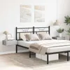 A bedroom scene with a bed and two floating nightstands. Podgląd zdjęcia produktu