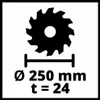 Einhell TC-TS 2025/2 U, 5000 ot/min, 6,5 cm, 8,5 cm, Volně Náhled obrázku produktu 30