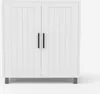 Mobiler Unterschrank Schrank 2 Türen 2 Regale modern Biston Produktbild-Vorschau 1