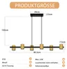 ZMH Pendelleuchte esstisch Hängelampe Schwarz Gold: Produktbild-Vorschau 7