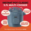 Instant Pot 921283, 5,7 l, 1000 W, Blau, Edelstahl, 6 Produktbild-Vorschau 6