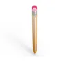 A product shot of a yellow Apple Pencil 2nd generation case with a pink eraser-like cap, set against a white background. Anteprima dell’immagine prodotto