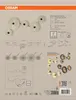 Kinkiet OSRAM DECOR Plisse, 5 gniazd, E27, stal, beżowy, Podgląd zdjęcia produktu 3