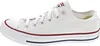 A side view of a white Converse All Star low-top sneaker. Voir les images du produit