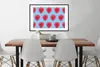 MuchoWow® MuchoWow® Gerahmtes Poster Himbeere - Muster - Produktbild-Vorschau 3