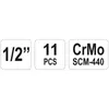 Yato Schlag‑Steckschlüsselsatz lang 11‑tlg | 1/2' (12,7 mm) Produktbild-Vorschau 10