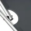 A close-up view of the fabric and metal frame of a lounge chair. Náhled obrázku produktu