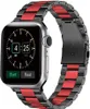 Strap-it Apple Watch Stahlarmband (Schwarz/Rot) - Große: 38 Produktbild-Vorschau 1