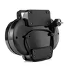 The back of a black electric appliance with a coiled cord and a plug. Produktbild-Vorschau