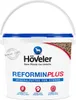 A white bucket of horse feed with branding and product information. Produktbild-Vorschau
