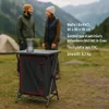 Klappbarer Campingschrank aus Aluminium – 2-in-1 Camping Produktbild-Vorschau 2