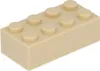 Lego® brique 2x4 3001 - 1 pièce beige Voir les images du produit 1