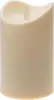 A close-up, studio shot of a single, cream-colored LED candle with a flickering flame. Produktbild-Vorschau