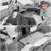 A collage of images showing a person using a machine to create or assemble a product, possibly a picture frame or similar item. The images focus on the hands-on process and the machinery involved. Produktbild-Vorschau