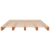 The Living Store Palettenbett Wachsbraun 140x200 cm Produktbild-Vorschau 5