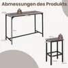 Stół barowy z krzesłami, prostokątny stół barowy 120 cm z 2 Podgląd zdjęcia produktu 8