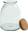 A clear glass jar with a cork lid is shown against a white background. Produktbild-Vorschau