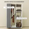 HOMCOM Armoire penderie meuble de rangement mobile 4 Voir les images du produit 3