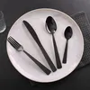 Besteckset Athen, 16-teilig, 4 Personen, schwarz, Edelstahl Produktbild-Vorschau 3