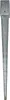 A single metal ground anchor spike is shown vertically against a white background. Produktbild-Vorschau