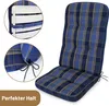 Herlag Hochlehnerauflage Tilly 123x50x9cm Blau-Kariert Produktbild-Vorschau 6