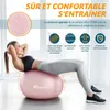 TRESKO Gym lopta (Rose-Gold, 55cm) s pumpou Fitness lopta Náhľad obrázku produktu 3