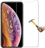 A screen protector for an iPhone is shown with a hammer about to strike it. Produktbild-Vorschau